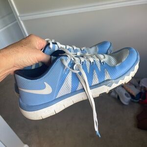 Nike Light Blue and White Athletic Sneakers
